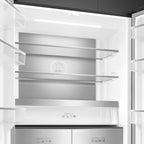 Free Standing American Style Fridge Freezer in Dark Inox Look