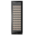 CELLA FWS122S-BLACK 110 bottle freestanding wine fridge – Black glass