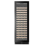 CELLA FWS122S-BLACK 110 bottle freestanding wine fridge – Black glass