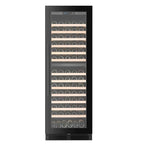 CELLA FWS154D-BLACK 145 bottle freestanding wine fridge – Black glass