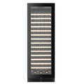 CELLA FWS163-BLACK 161 bottle freestanding wine fridge – Black glass