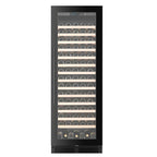 CELLA FWS163-BLACK 161 bottle freestanding wine fridge – Black glass