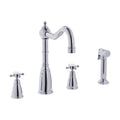 Bidbury & Co Georgeton Kitchen Tap with Rinse — Chrome