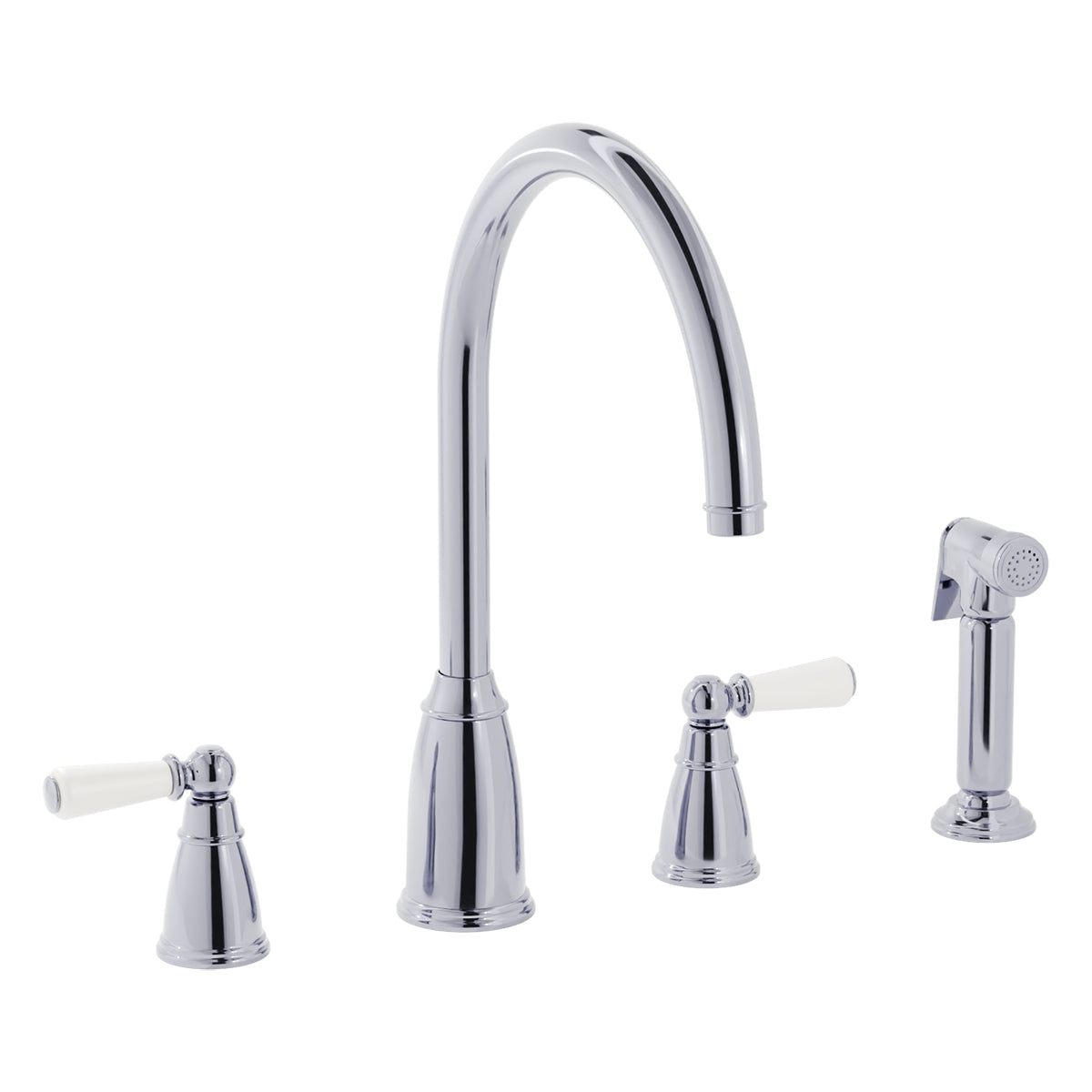 Bidbury & Co Hannington Kitchen Tap with Rinse — Chrome
