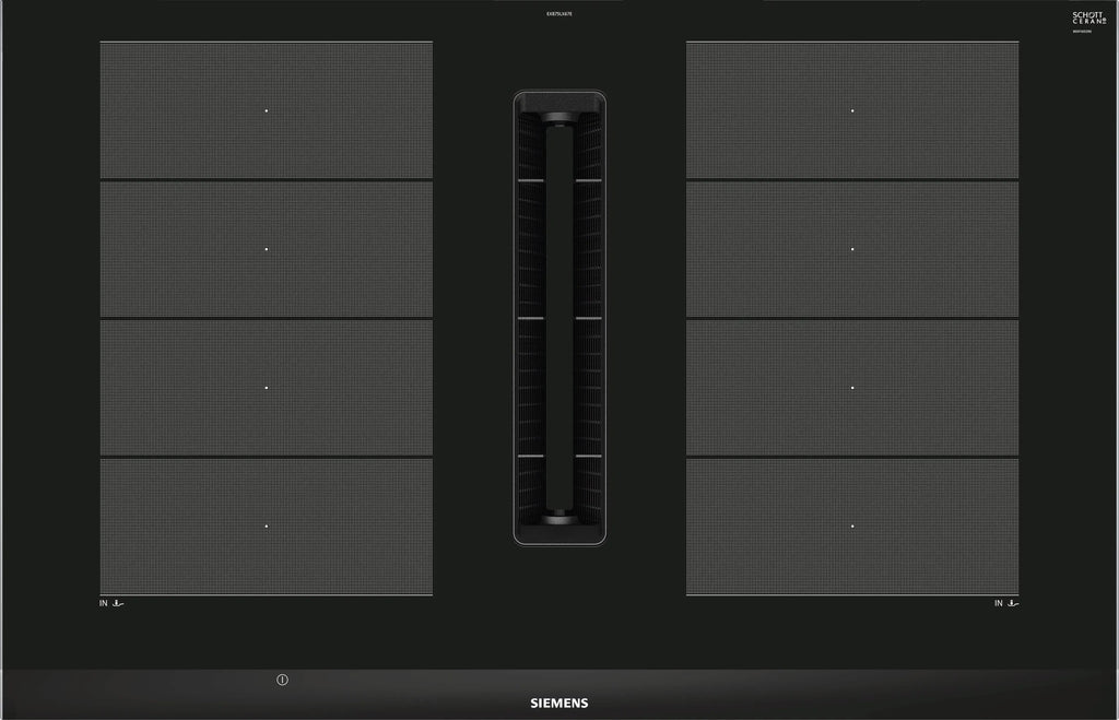 Siemens iQ700 Induction hob with integrated ventilation system 80 cm surface mount with frame EX875LX67E