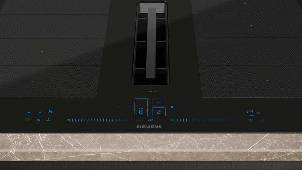Siemens iQ700 Induction hob with integrated ventilation system 80 cm surface mount with frame EX870NX68E