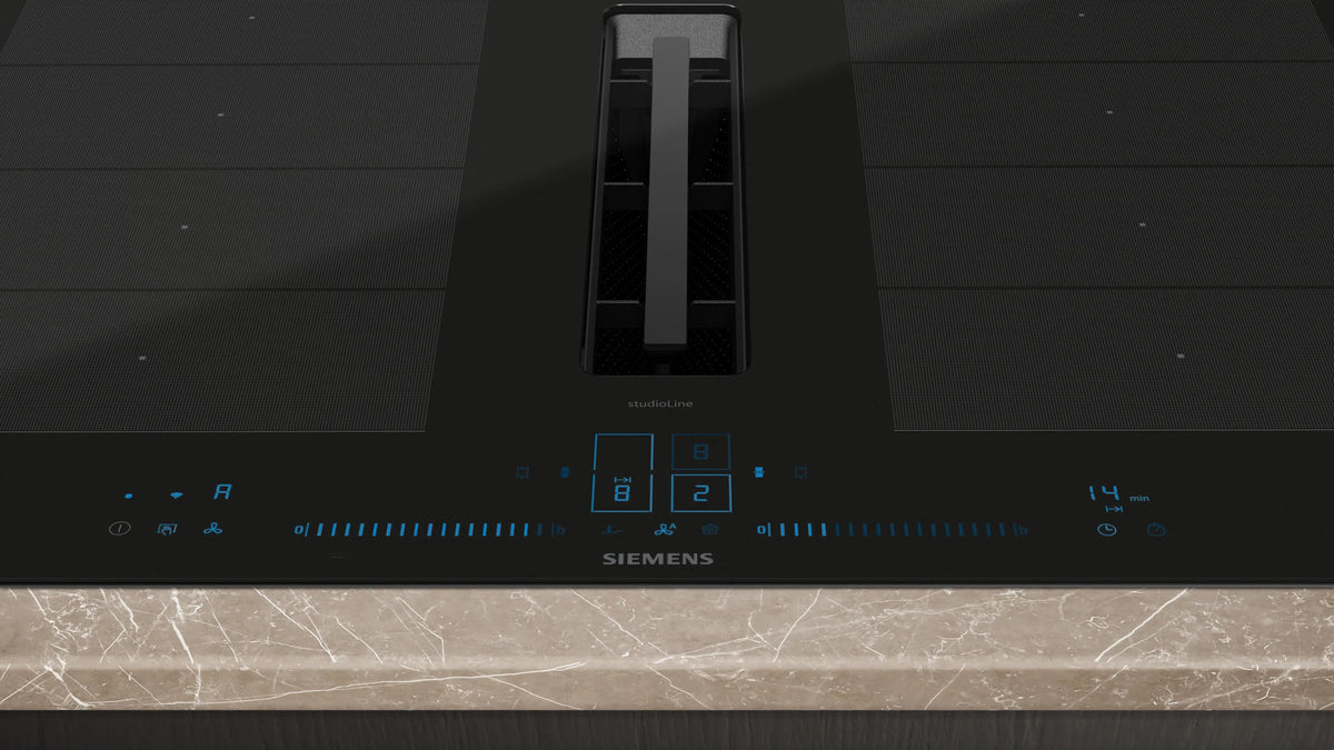 Siemens iQ700 Induction hob with integrated ventilation system 80 cm surface mount with frame EX870NX68E