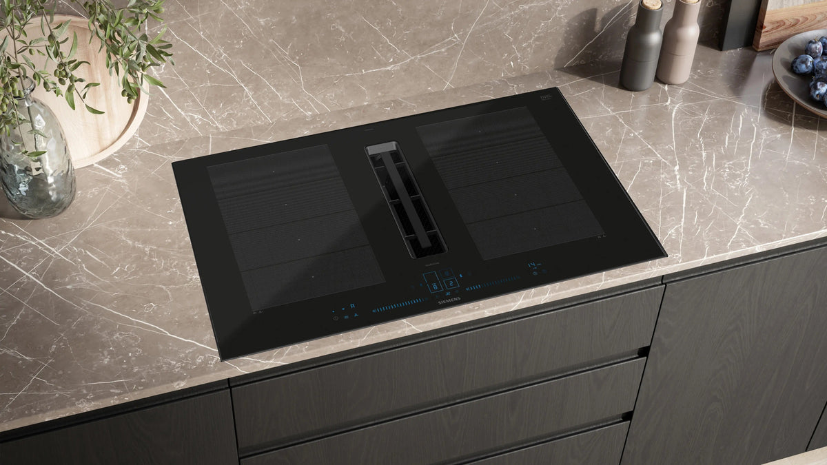 Siemens iQ700 Induction hob with integrated ventilation system 80 cm surface mount with frame EX870NX68E