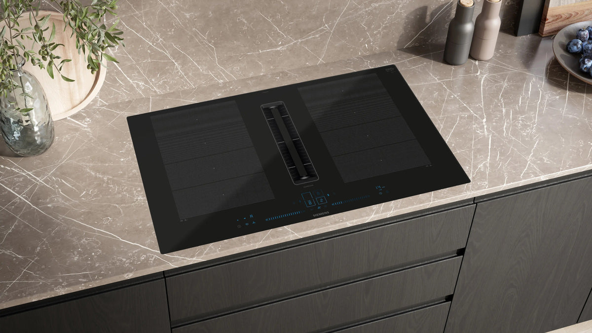 Siemens iQ700 Induction hob with integrated ventilation system 80 cm flush mount EX800NX68E