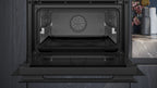 Siemens iQ700 Built-in compact oven with steam function 60 x 45 cm Black CS958GDD1