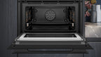 Siemens iQ700 Built-in compact oven with microwave function 60 x 45 cm Black CM978GNB1B