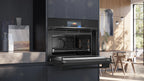 Siemens iQ700 Built-in compact oven with microwave function 60 x 45 cm Black CM778GNB1B