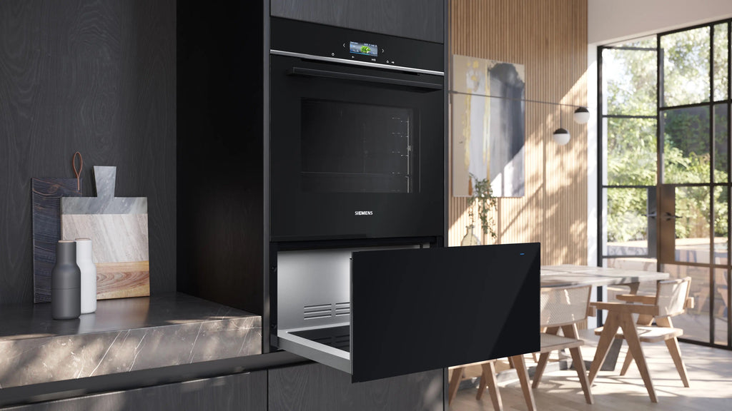 Siemens iQ700 Built-in warming drawer 60 x 29 cm Black BI710D1B1B