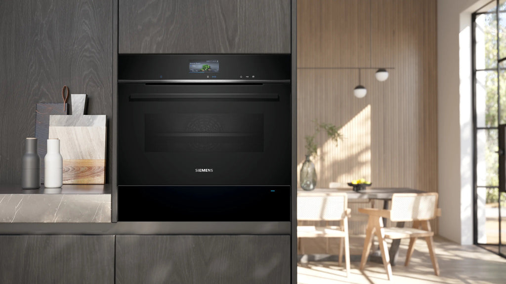 Siemens iQ700 Built-in warming drawer 60 x 14 cm Black BI710C1B1B