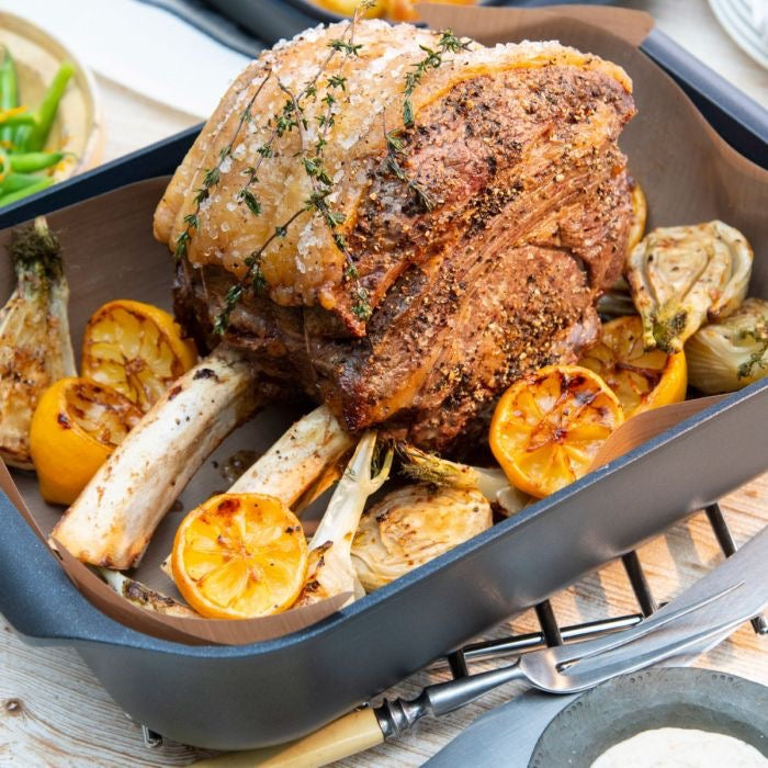 AGA Cast Aluminium Roaster with Griddle Lid