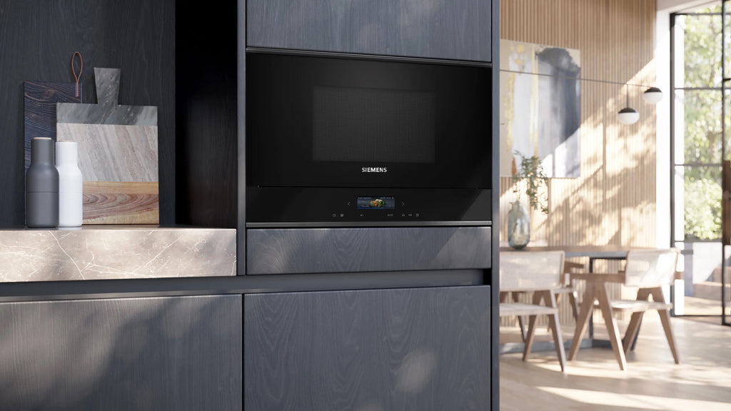 Siemens iQ700 Built-in microwave oven Black BF922R1B1B