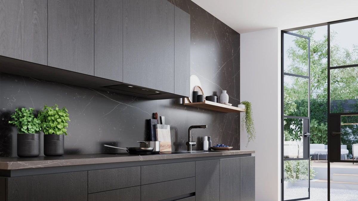 Siemens iQ500 Canopy cooker hood 70 cm Black LB77NAC60B