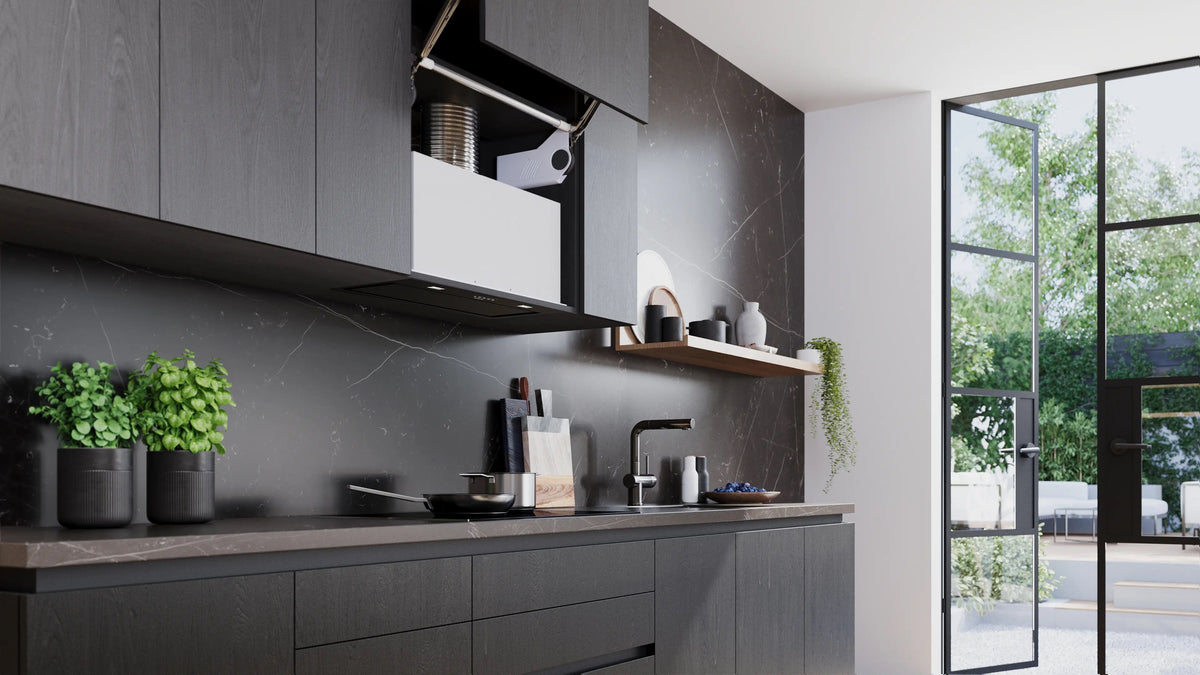 Siemens iQ500 Canopy cooker hood 70 cm Black LB77NAC60B