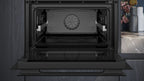 Siemens iQ700 Built-in compact oven with steam function 60 x 45 cm Black CS936GCB1