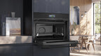 Siemens iQ700 Built-in compact oven with steam function 60 x 45 cm Black CS936GCB1