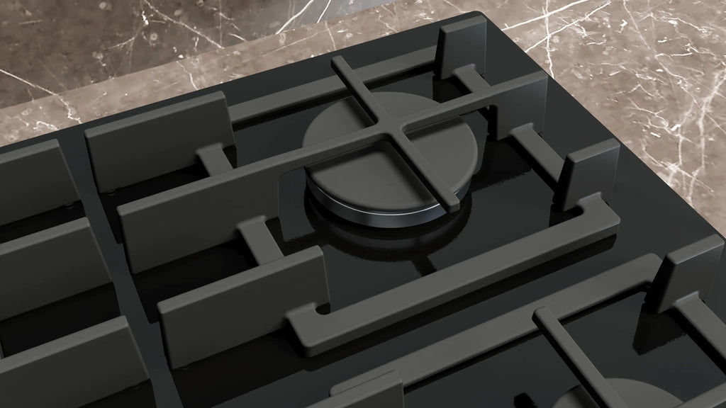 Siemens iQ500 Gas hob 90 cm Tempered glass, Black EP9A6MI40