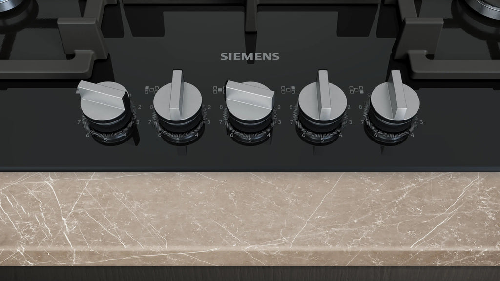 Siemens iQ500 Gas hob 75 cm Tempered glass, Black EP7A6QI40