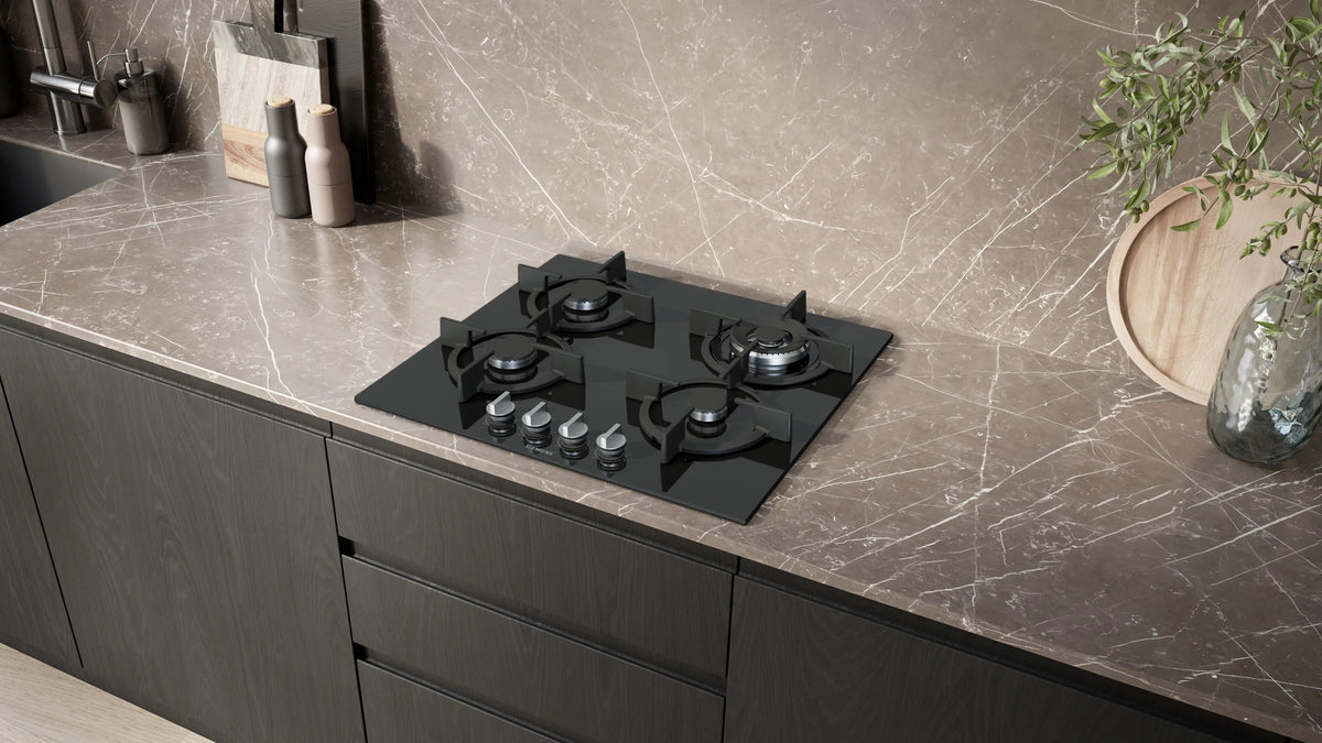 Siemens iQ500 Gas hob 60 cm Tempered glass, Black EP6A6HI10