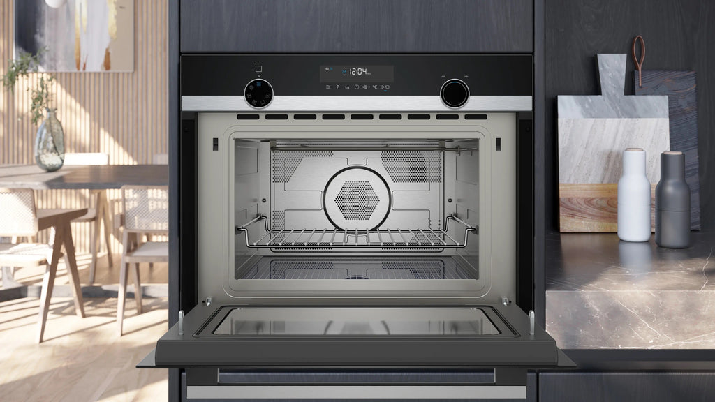 Siemens iQ500 Built-in microwave oven with hot air 60 x 45 cm Stainless steel CM585AGS1B
