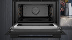 Siemens iQ700 Built-in compact oven with microwave function 60 x 45 cm Black CM736G1B1