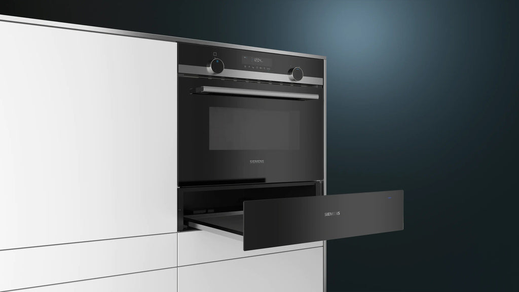 Siemens iQ500 Built-in warming drawer 60 x 14 cm Black BI510CNR0B