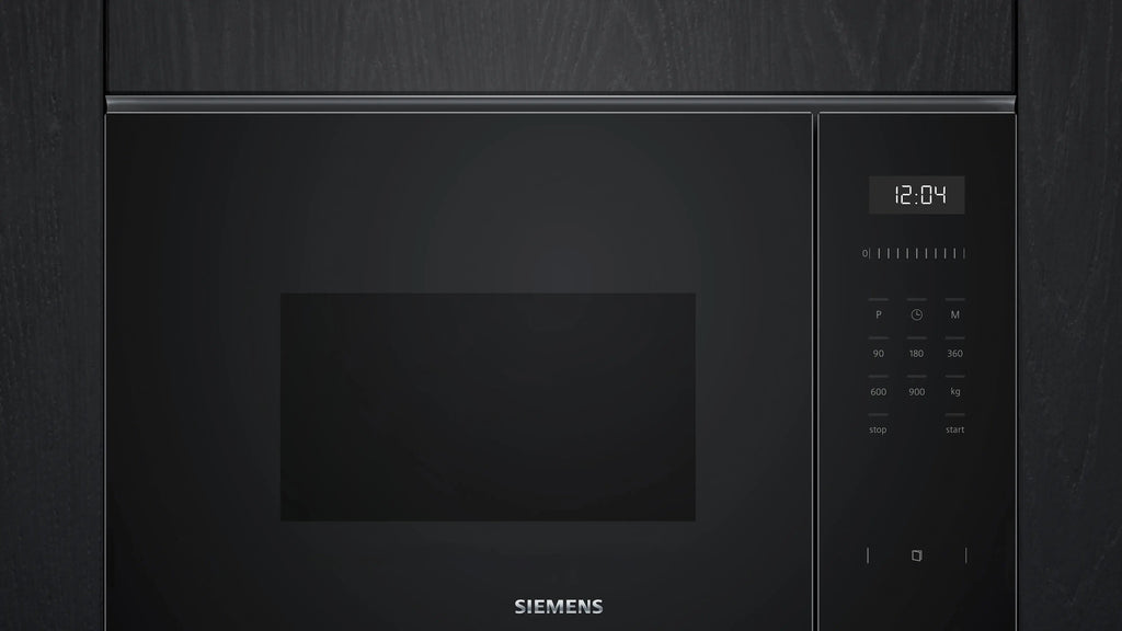 Siemens iQ500 Built-in microwave oven 59 x 38 cm Black BF555LMB1B