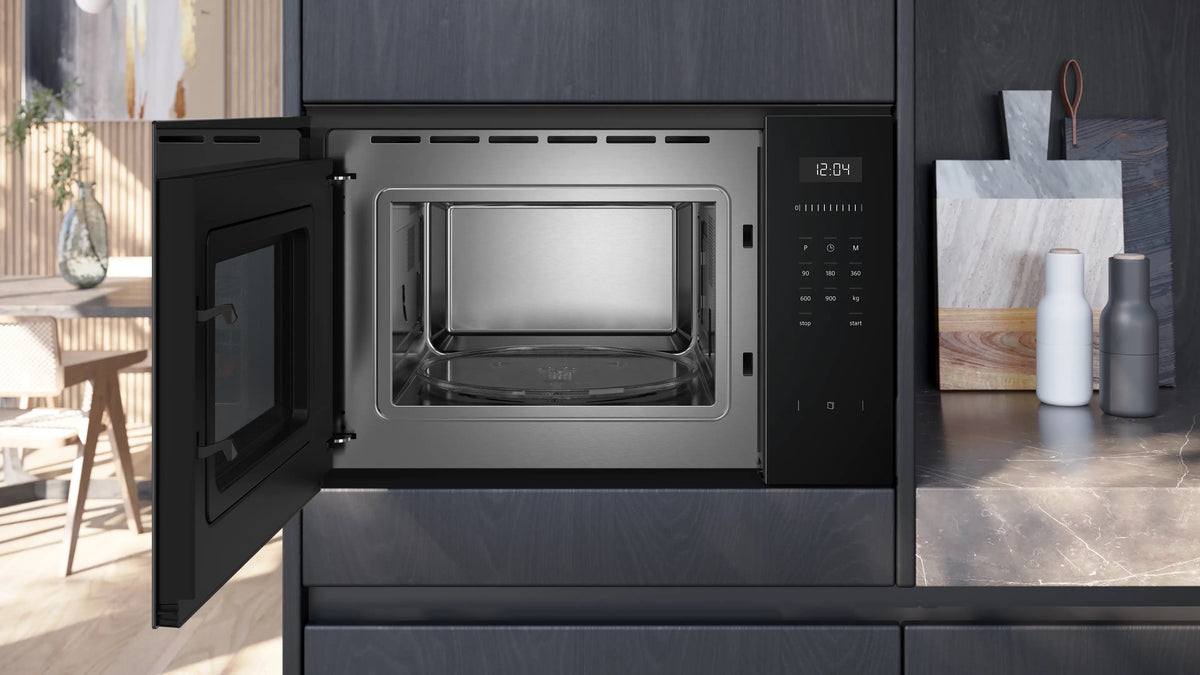 Siemens iQ500 Built-in microwave oven 59 x 38 cm Black BF555LMB1B