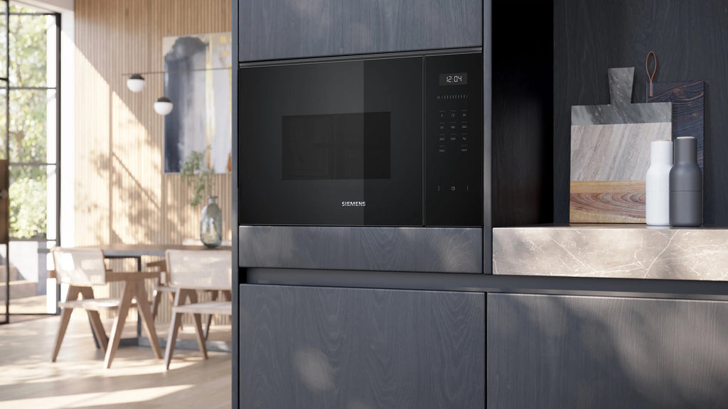 Siemens iQ500 Built-in microwave oven 59 x 38 cm Black BF555LMB1B