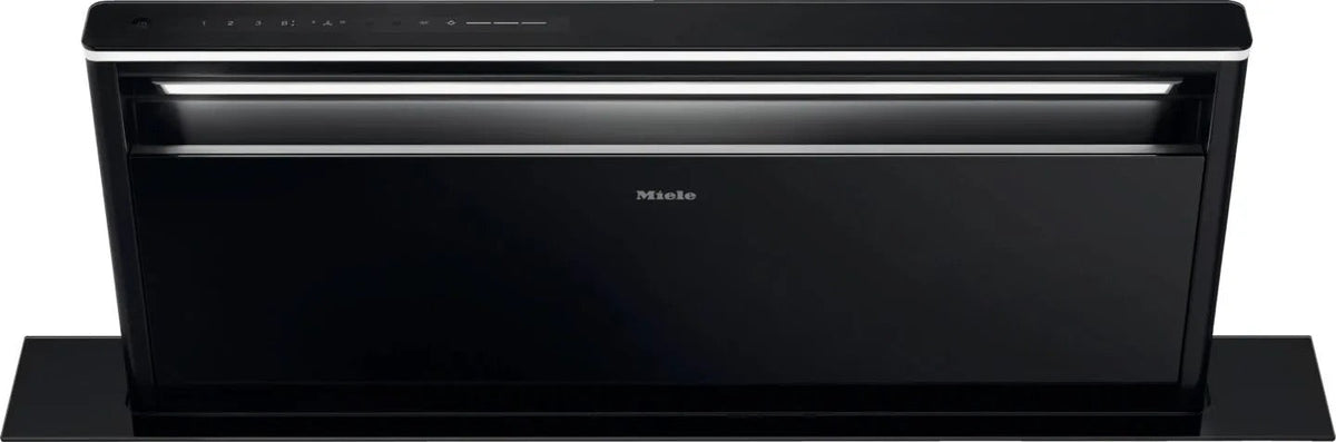 Miele DAD6980 Cooker Hood in Obsidian Black – front view