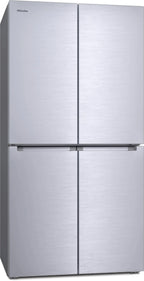 Miele KFFD 6741 EDT/CS Fridge Freezer in Cleansteel – front view