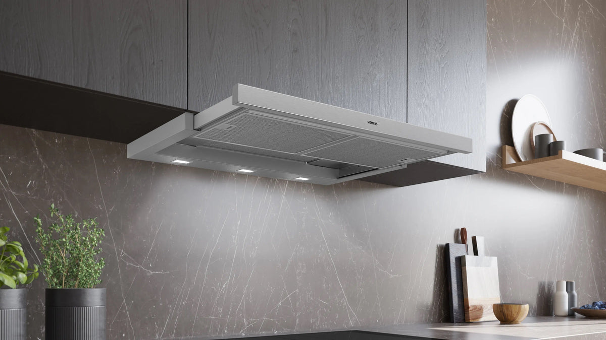 Siemens iQ300 Telescopic cooker hood 90 cm Silver metallic LI94MA531B