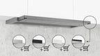 Siemens iQ300 Telescopic cooker hood 90 cm Silver metallic LI94MA531B