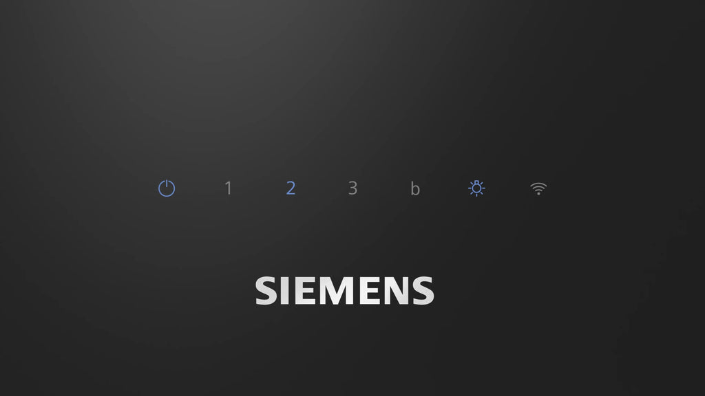 Siemens iQ300 Wall-mounted cooker hood 60 cm clear glass black printed, Black LC67KFN60B