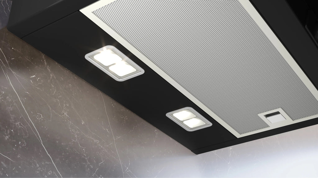 Siemens iQ300 Wall-mounted cooker hood 80 cm clear glass black printed, Black LC87KFN60B
