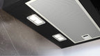 Siemens iQ300 Wall-mounted cooker hood 80 cm clear glass black printed, Black LC87KFN60B