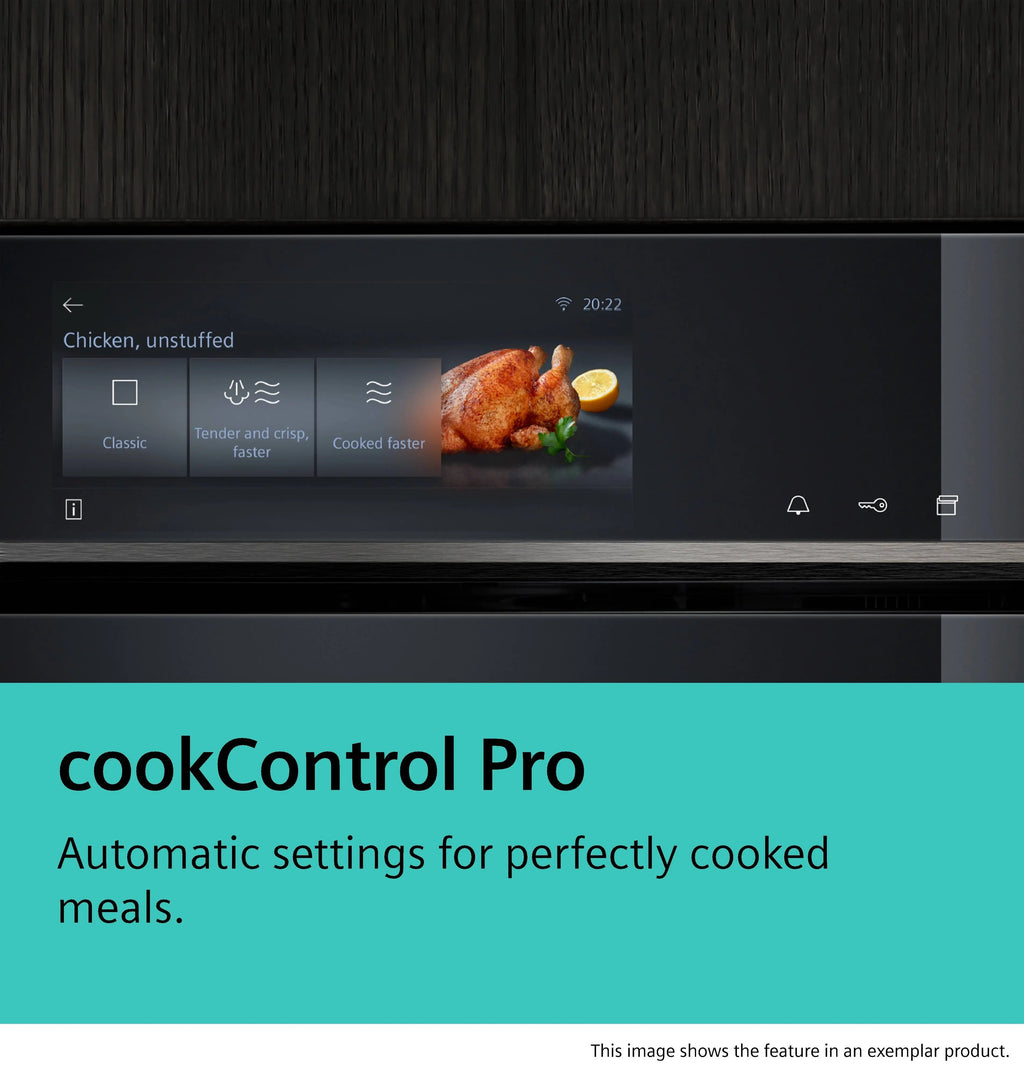 Siemens iQ700 Built-in compact oven with microwave function 60 x 45 cm Black CM736G1B1