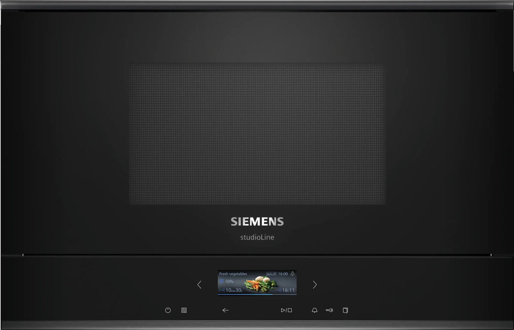Siemens iQ700 Built-in microwave oven Black BF922L1B1B
