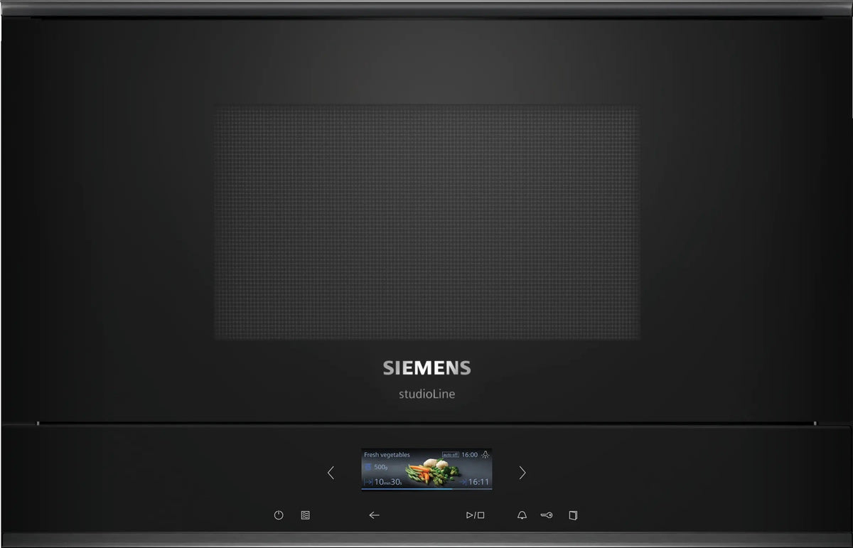 Siemens iQ700 Built-in microwave oven Black BF922L1B1B