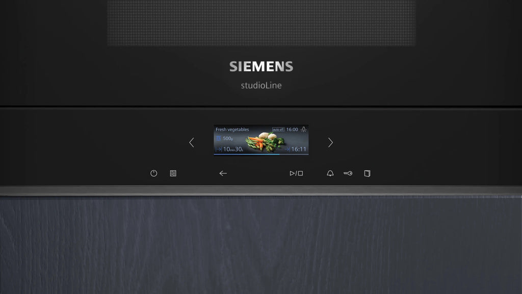 Siemens iQ700 Built-in microwave oven Black BF922L1B1B