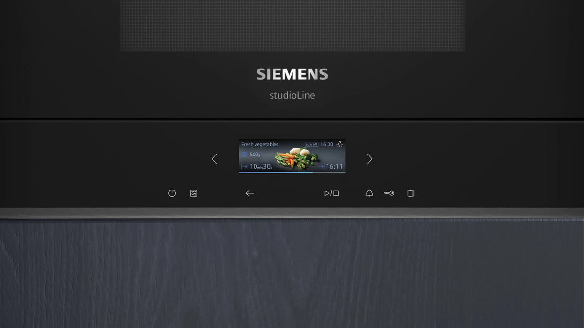 Siemens iQ700 Built-in microwave oven Black BF922L1B1B