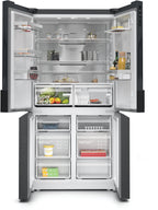 Siemens iQ300 Multi Door American Fridge Freezer 183 x 90.5 cm Brushed black steel antiFingerprint, Total noFrost KF96NAXEAG
