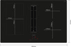 Siemens iQ300 Induction hob with integrated ventilation system 80 cm surface mount without frame ED811BS16E