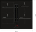 Siemens iQ300 Induction hob with integrated ventilation system 60 cm surface mount without frame ED611BS16E