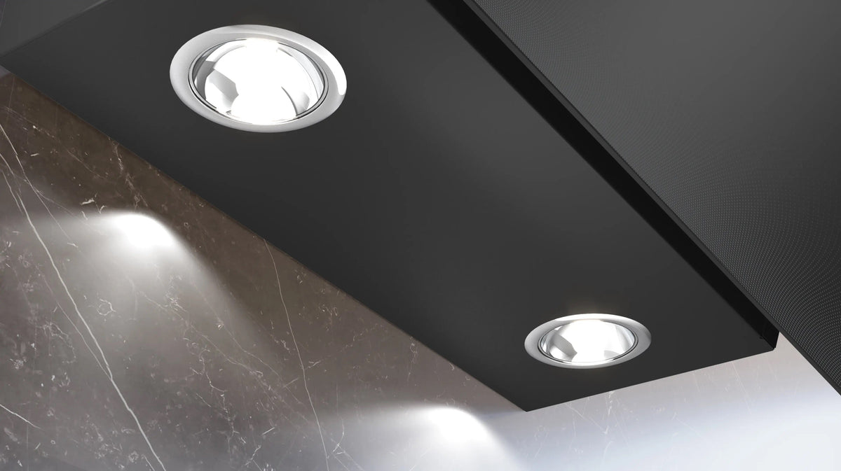 Siemens iQ100 Wall-mounted cooker hood 60 cm clear glass black printed, Black LC65KDK60B
