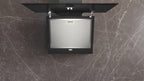 Siemens iQ100 Wall-mounted cooker hood 60 cm clear glass black printed, Black LC65KDK60B